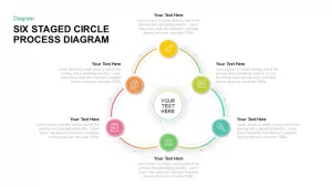 Six Staged Circular Process Diagram PowerPoint Template & Keynote Template