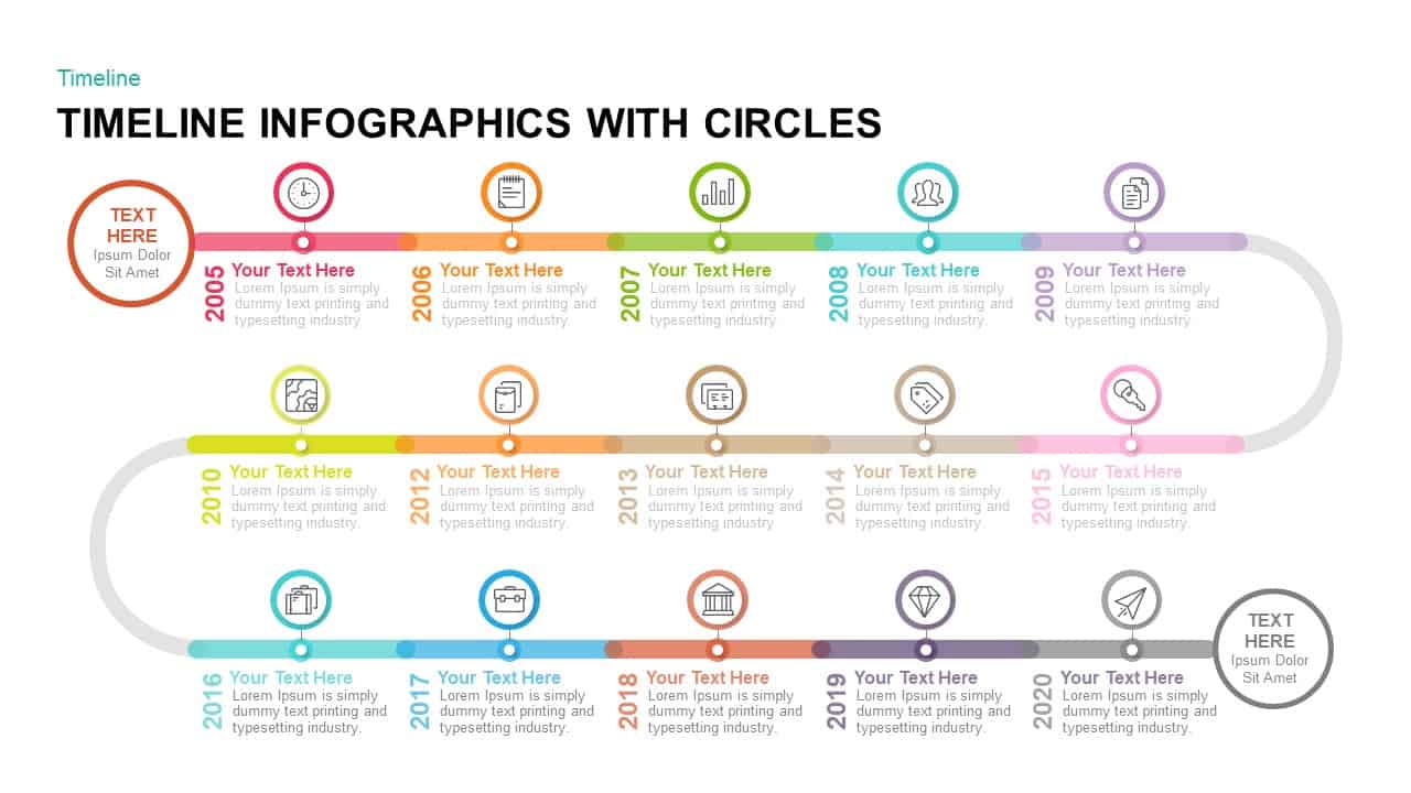 Circular Timeline PowerPoint Template