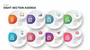 Eight Section Agenda PowerPoint Template & Keynote Template