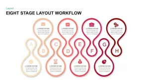 Eight Stage Layout Workflow PowerPoint Template & Keynote Presentations