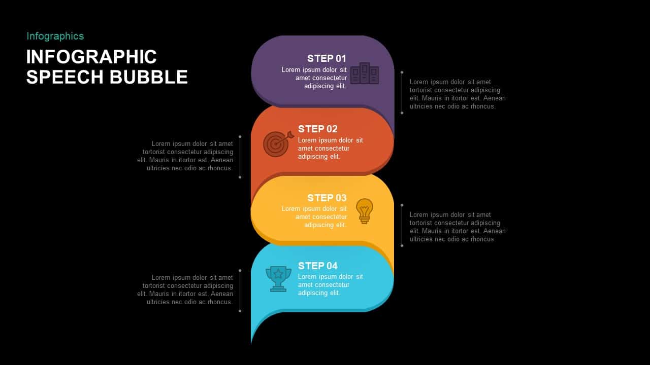 Infographic Speech Bubble PowerPoint Template