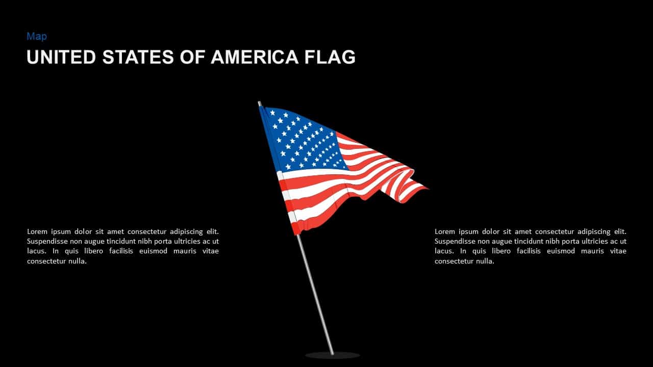 United States of America Flag PowerPoint Template