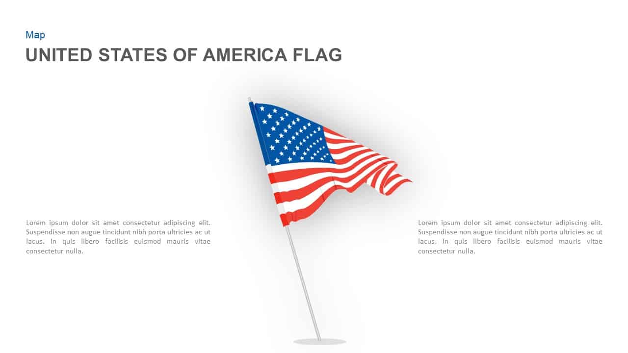 American Flag PowerPoint Template