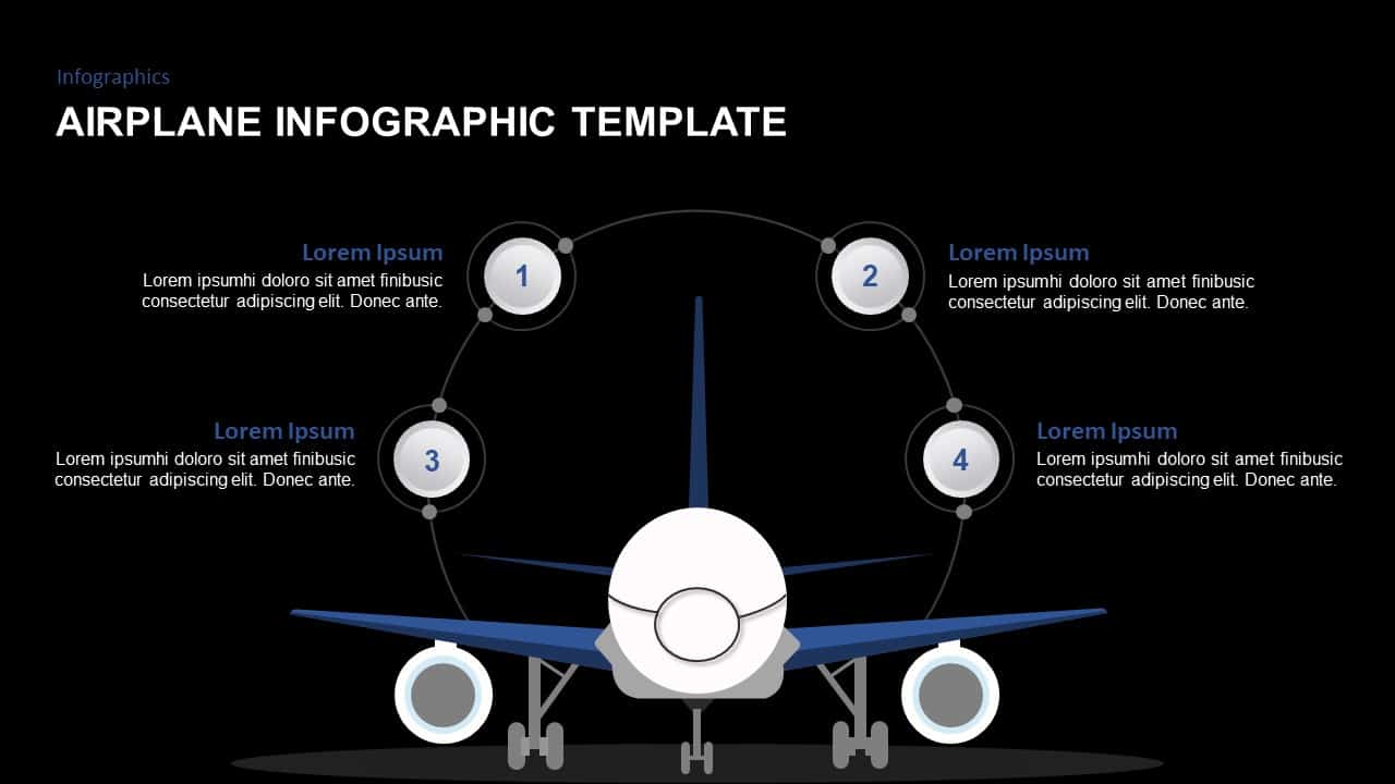 Airplane Infographic Template for PowerPoint And Keynote