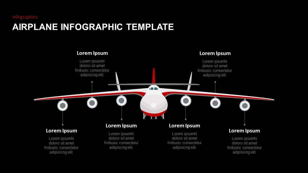 Airplane Infographic Template for PowerPoint And Keynote