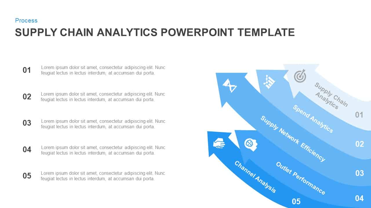 Supply chain analytics template for powerpoint and keynote