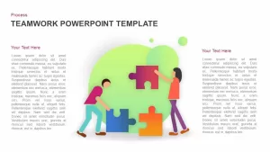 Teamwork puzzle PowerPoint template