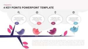 4 Key Points Template for PowerPoint and Keynote