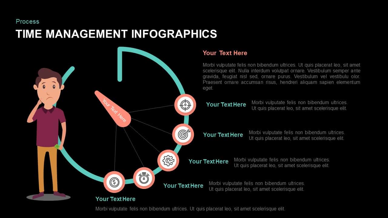 Infographic Time Management Template for PowerPoint and Keynote