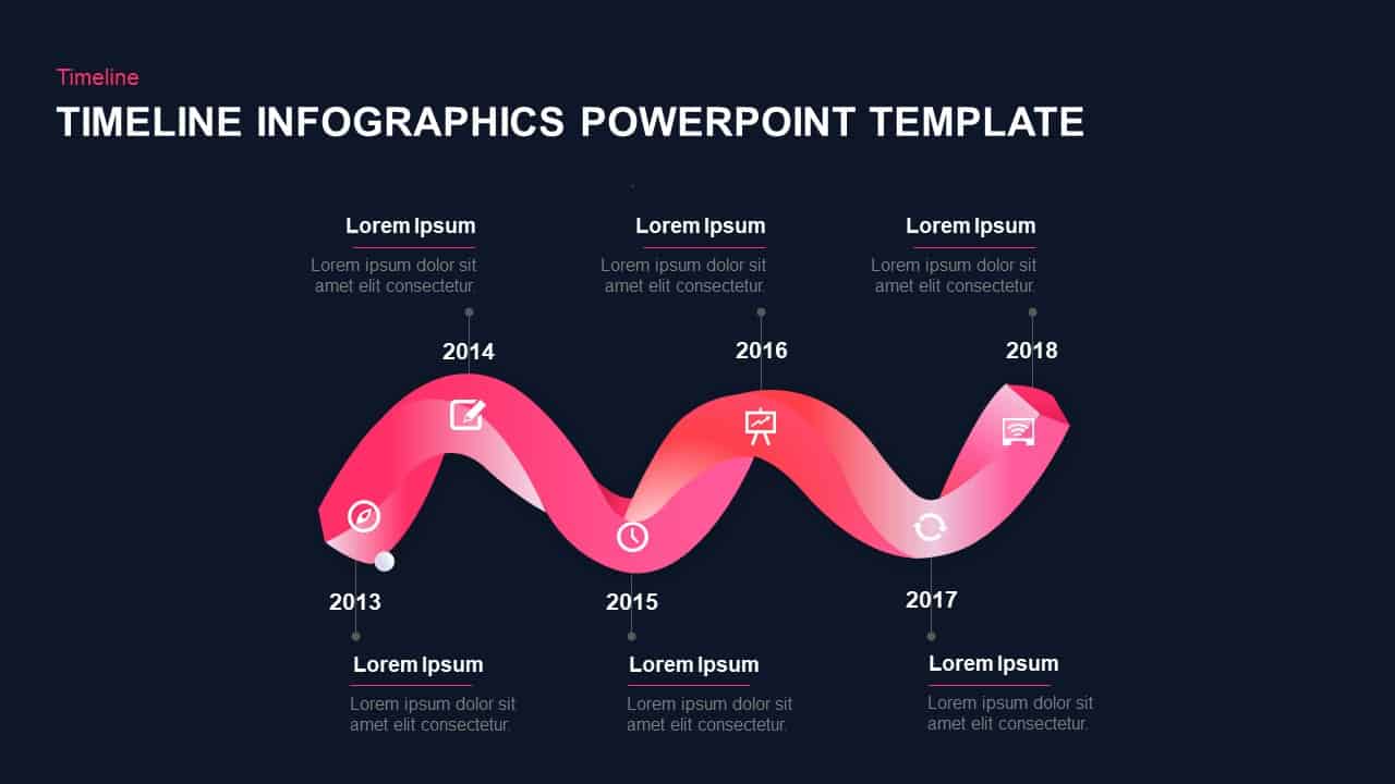 Six Stages Timeline Template for PowerPoint and Keynote