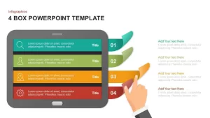 4 box PowerPoint template and keynote
