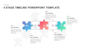 5 Stage Timeline Template for PowerPoint and Keynote