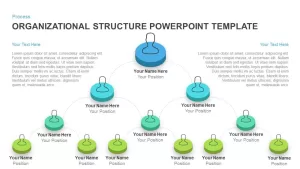 Organizational structure PowerPoint template and Keynote