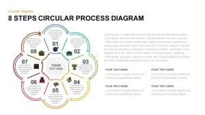 8 Step Circular Process Diagram PowerPoint Template