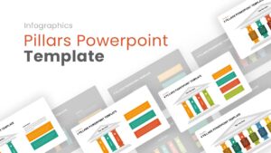 Pillars PowerPoint Template & Keynote Diagram