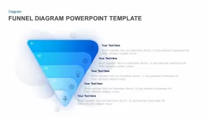 5 Step Funnel Diagram PowerPoint Template & Keynote