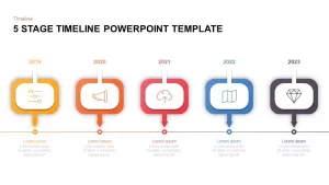 5 Level Timeline Template for PowerPoint