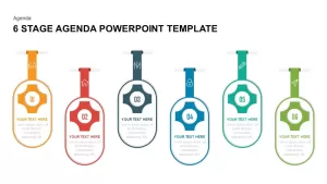 6 Stage Agenda PowerPoint Template & Keynote