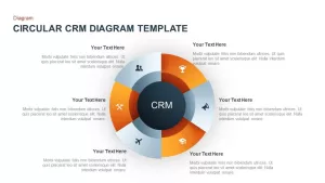 Circular CRM Diagram for PowerPoint
