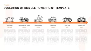 Evolution of Bicycle Timeline Template for PowerPoint