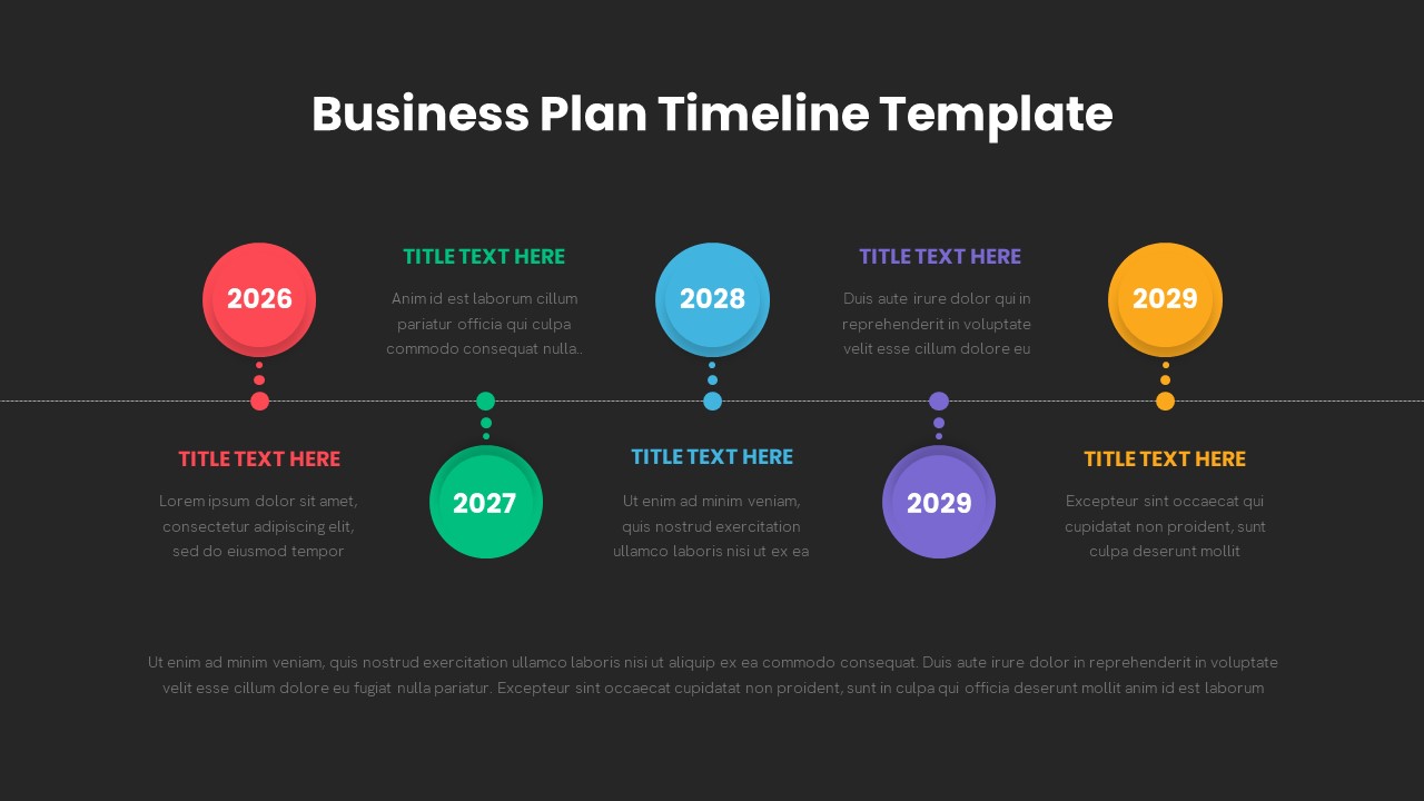 business proposal timeline template