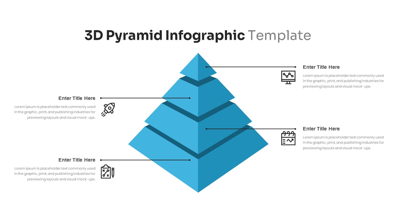 3D Pyramid Infographic PowerPoint