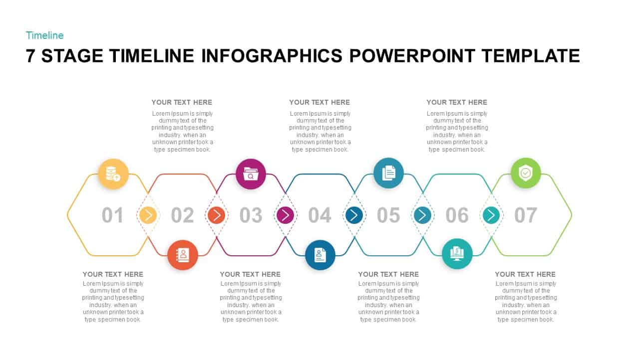 7 stage timeline infographic template