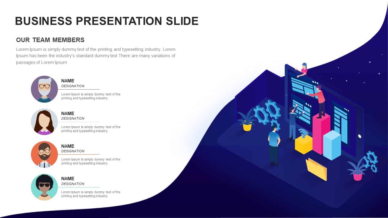 Business presentation ppt template