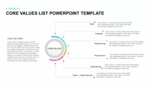 core values list powerpoint template
