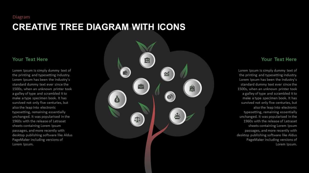 Creative Tree Diagram PowerPoint Template