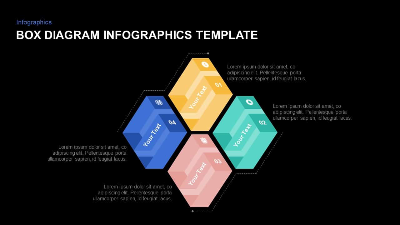 4 Box Diagram PowerPoint Template