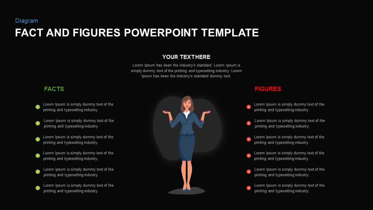 Facts vs Fiction PowerPoint template