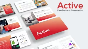 Active: Free PowerPoint Template for Business Presentation