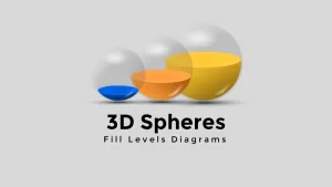 3D Spheres Fill Levels Diagrams PowerPoint Template Designs