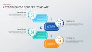 4 Step Business Concept PowerPoint Template