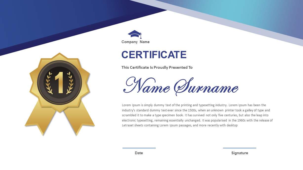 Certificate PowerPoint Template