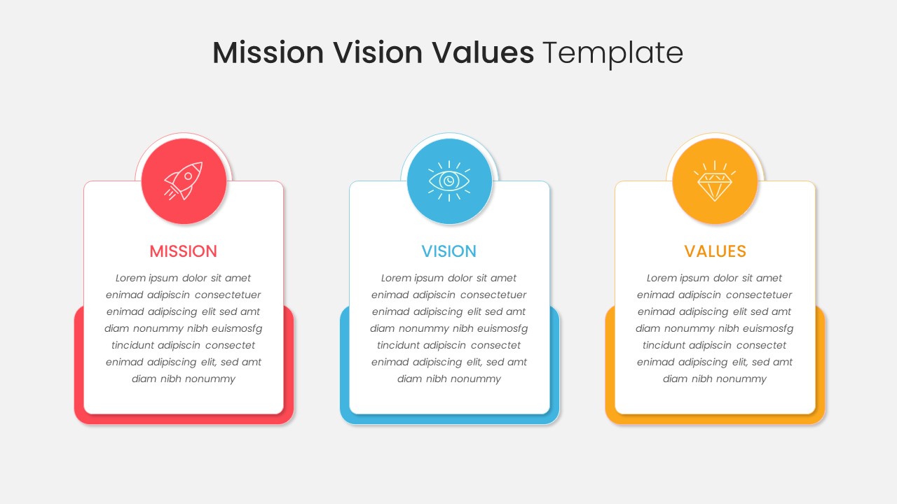 Mission Vision Values Ppt Template