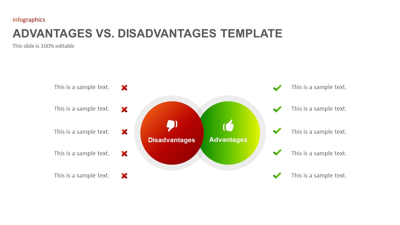 Advantages disadvantages Ppt template