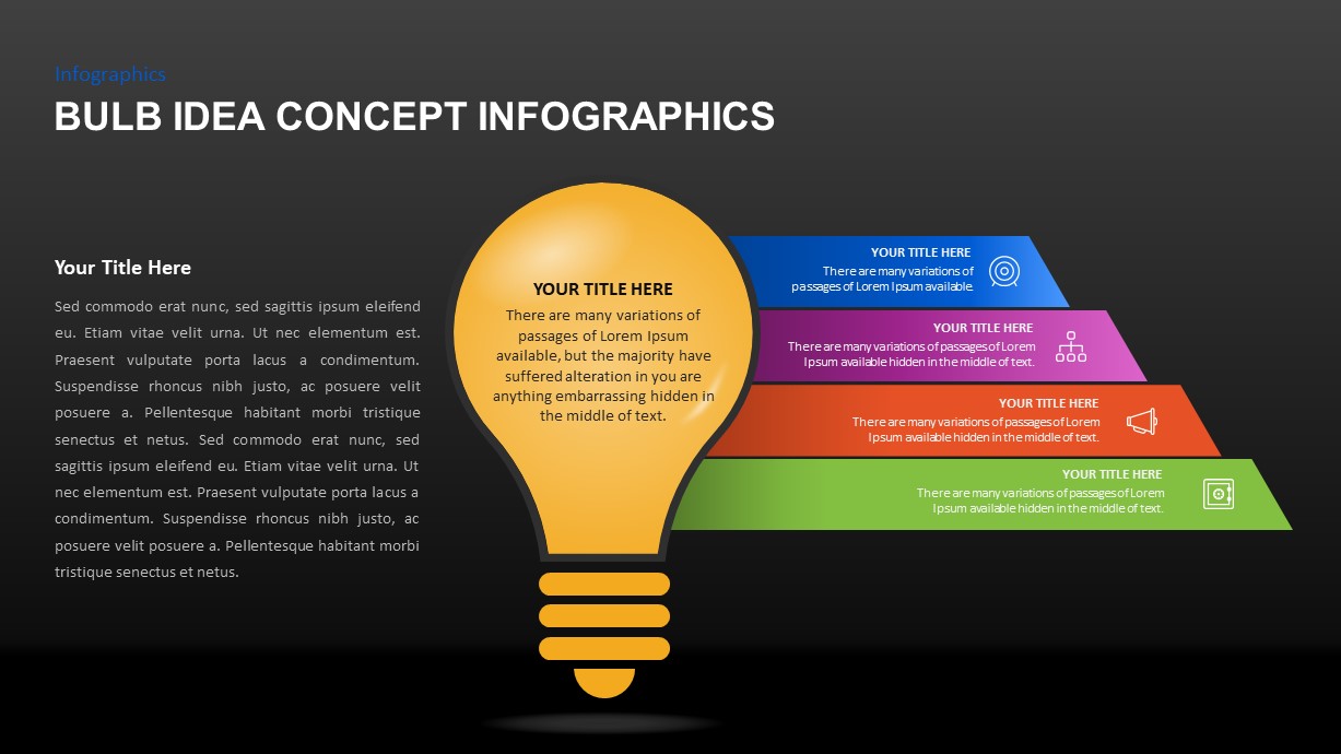 Bulb Idea Concept Infographic Template