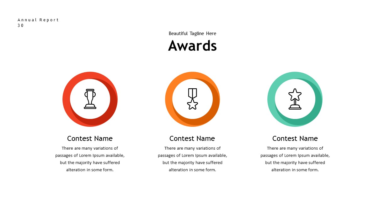 annual report awards PowerPoint template