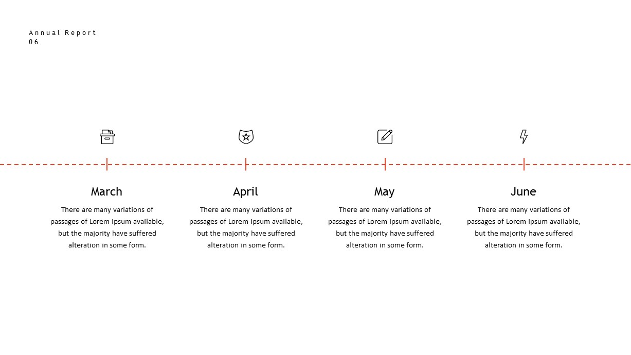 annual report timeline template