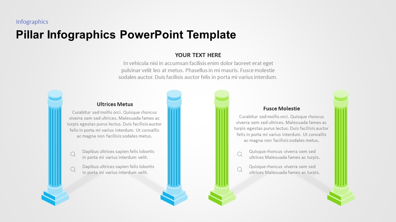 powerpoint pillar diagram template