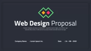 powerpoint template for web design proposal