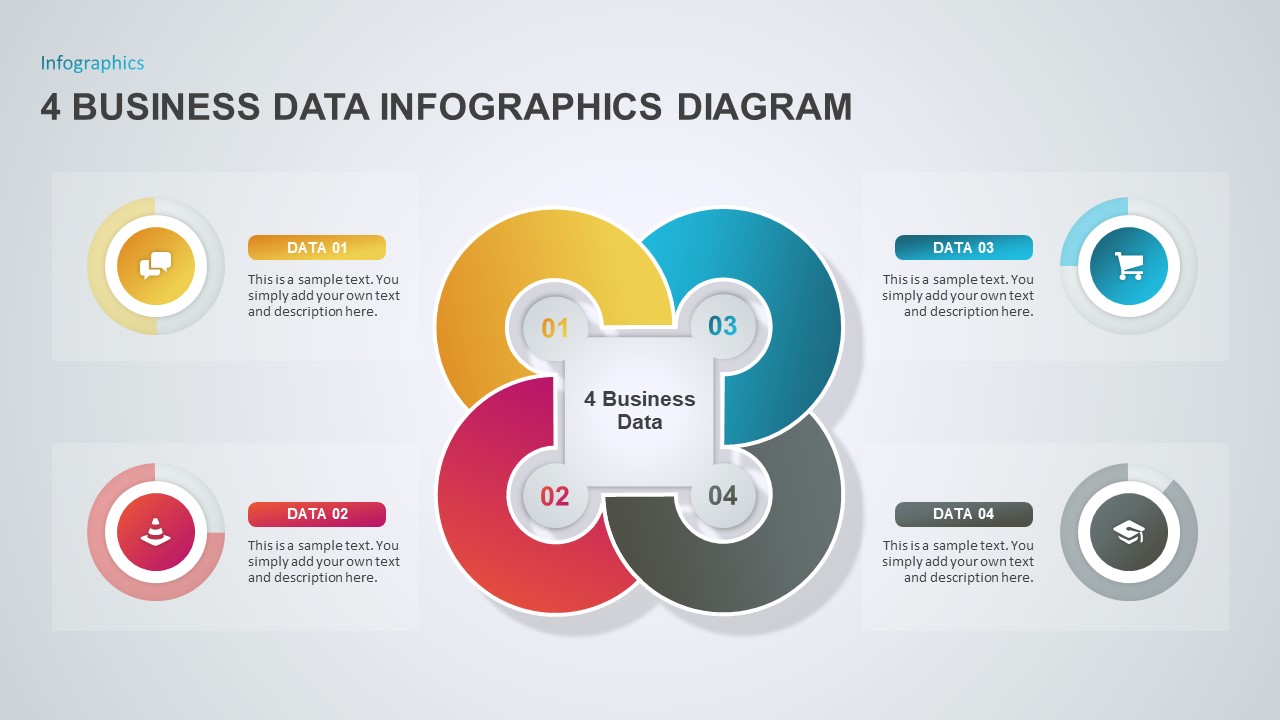 4 business data infographics