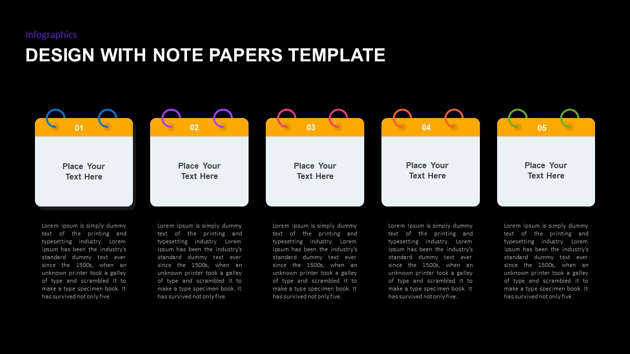 notepaper design template