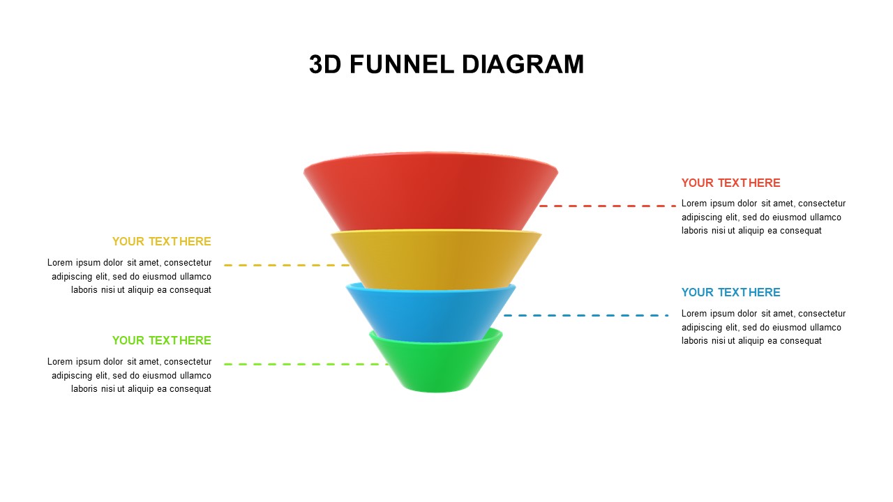 3d funnel diagram template