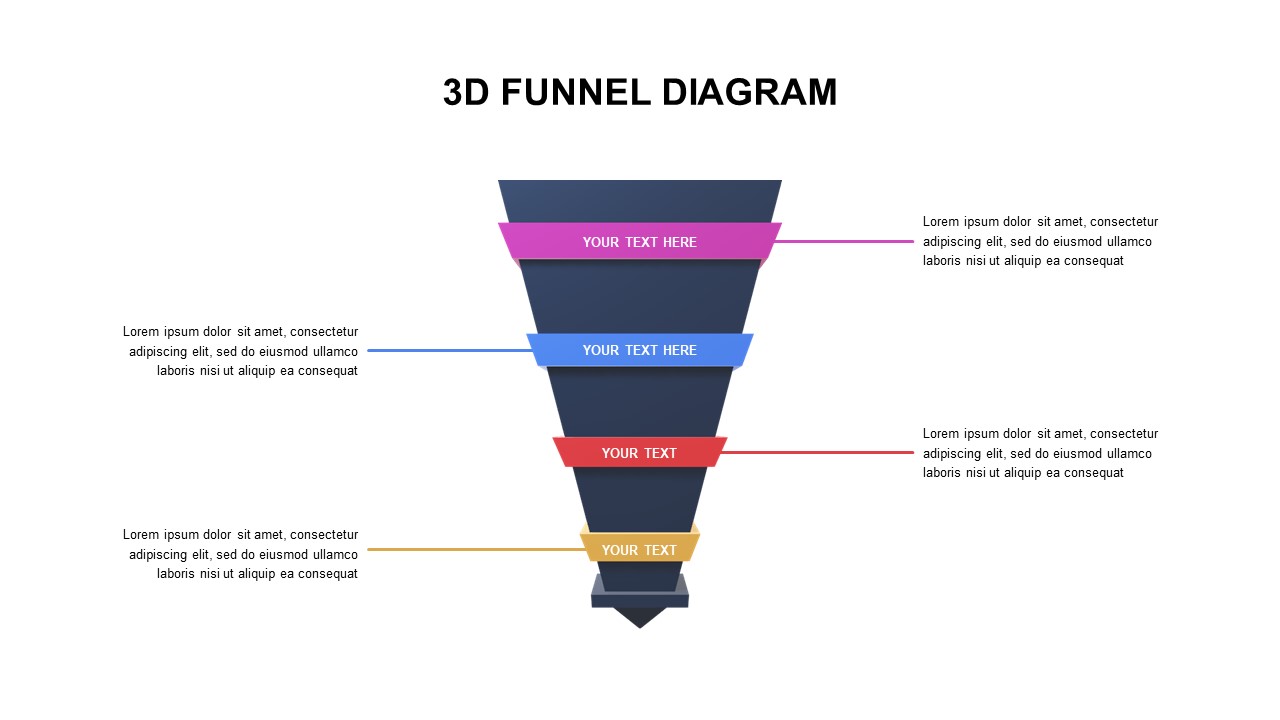 3d funnel powerpoint template