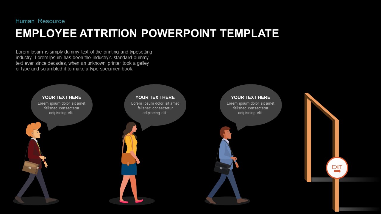employee attrition powerpoint template