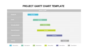 Gantt Chart in PPT Template