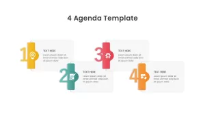 4 Step Agenda PowerPoint Infographic Template